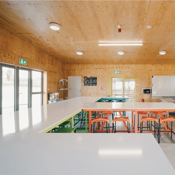 internal view of classroom used for teaching animal husbandry 